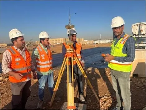 Survey works at King Salman Air Base, Riyadh